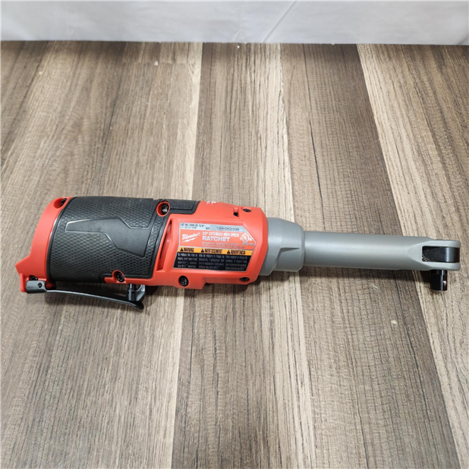 AS-IS- Milwaukee12V Cordless 3/8  Extended Reach High Speed Ratchet (Tool Only)