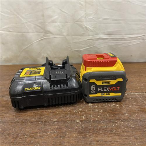 AS-IS DEWALT FLEXVOLT 20V/60V MAX Lithium-Ion 6.0Ah Battery Pack with 6 Amp Output Charger