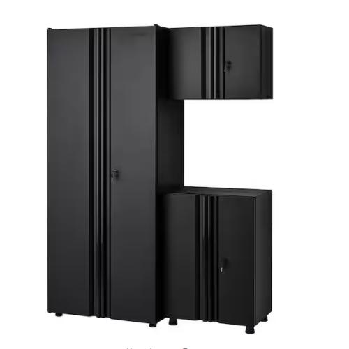 DALLAS LOCATION - Husky 3-Piece Regular Duty Welded Steel Garage Storage System in Black