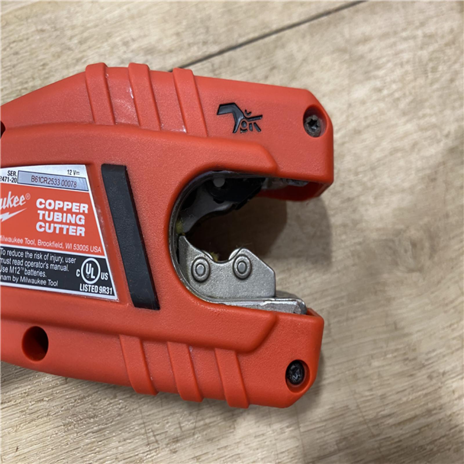 AS-IS Milwaukee 12V Lithium-Ion Cordless Copper Tubing Cutter (Tool-Only)