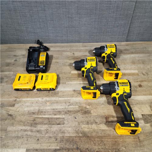 HOUSTON LOCATION - AS-IS DEWALT 3 TOOL COMBO KIT W/ (2) BATTERY & CHARGER