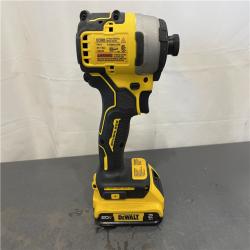AS-IS - DEWALT ATOMIC 20V MAX* Brushless Cordless Compact 1/4 in. Impact Driver Kit