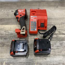 AS-IS Milwaukee FUEL 18V Lithium-Ion Brushless Cordless 1/4 in. Hex Impact Driver Kit