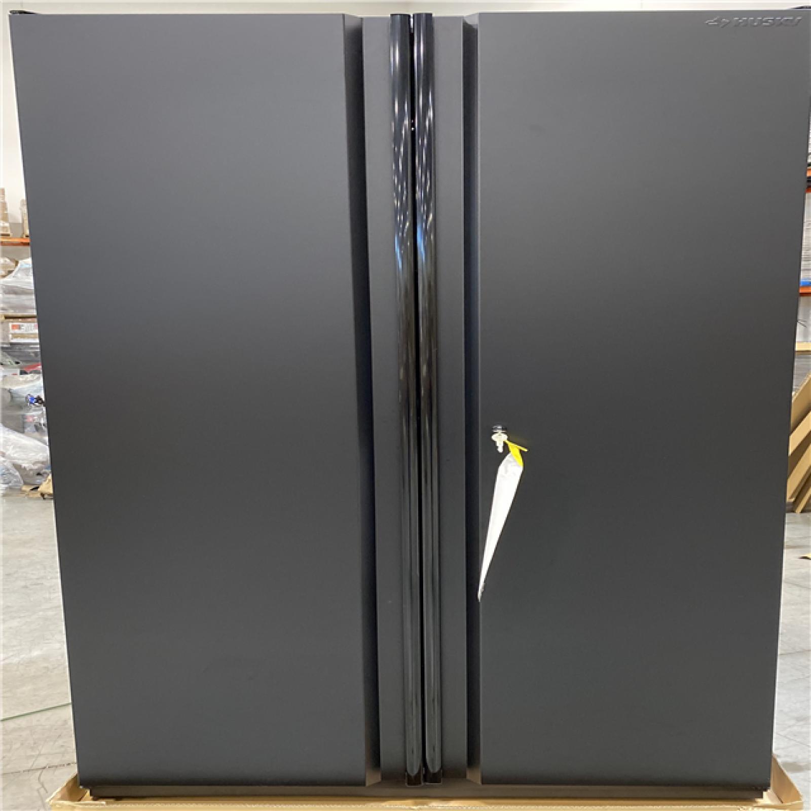 DALLAS LOCATION - Husky Extra Wide Heavy Duty Welded 20-Gauge Steel Freestanding Garage Cabinet in Black (42 in. W x 82 in. H x 24.6 in. D)