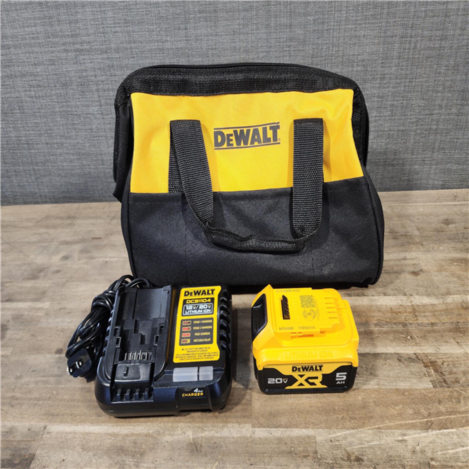 HOUSTON LOCATION - AS-IS Dewalt 20V MAX Lithium-Ion Cordless 1/2 in. Impact Wrench Kit W/ BATTERY & CHARGER