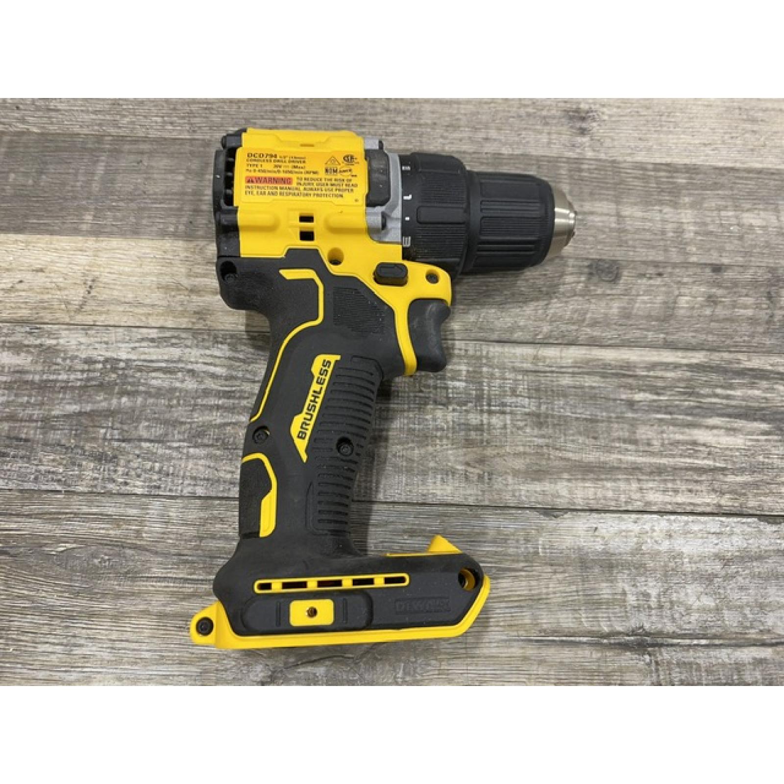 AS-IS DEWALT Atomic 20V Lithium-Ion Cordless Compact 1/2 in. Drill/Driver Kit