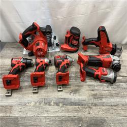 AS-IS Milwaukee 18V Lithium-Ion Cordless (8-Tool) Combo Kit