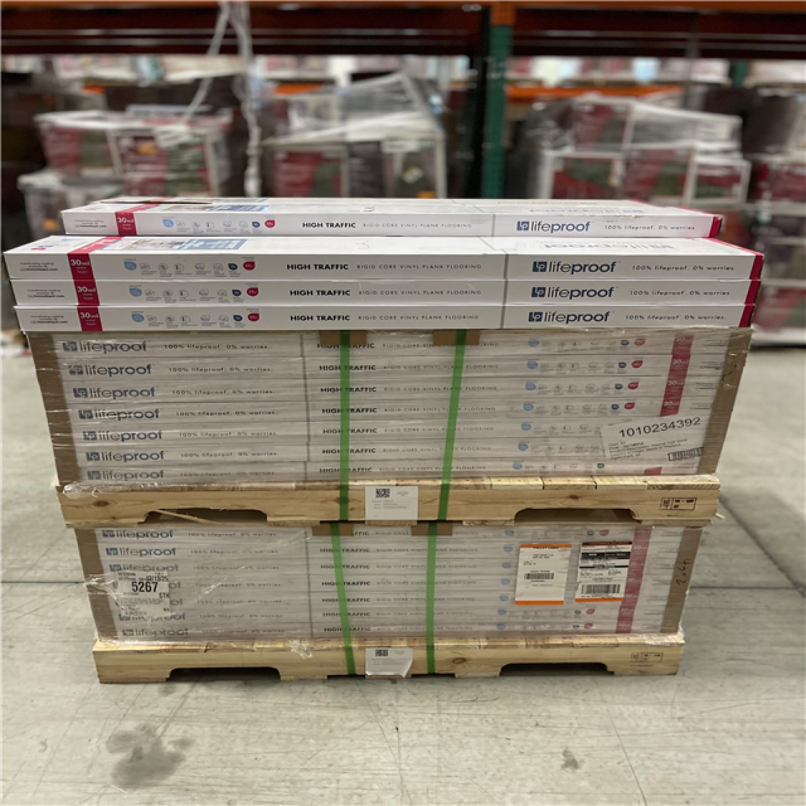 DALLAS LOCATION- Lifeproof Vesinet Oak 30 MIL x 8.7 in. W x 48 in. L Click Lock Waterproof Luxury Vinyl Plank Flooring PALLET-(70 CASES)