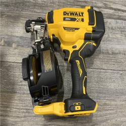 AS-IS DEWALT 20V MAX Lithium-Ion 15-Degree Electric Cordless Roofing Nailer Kit