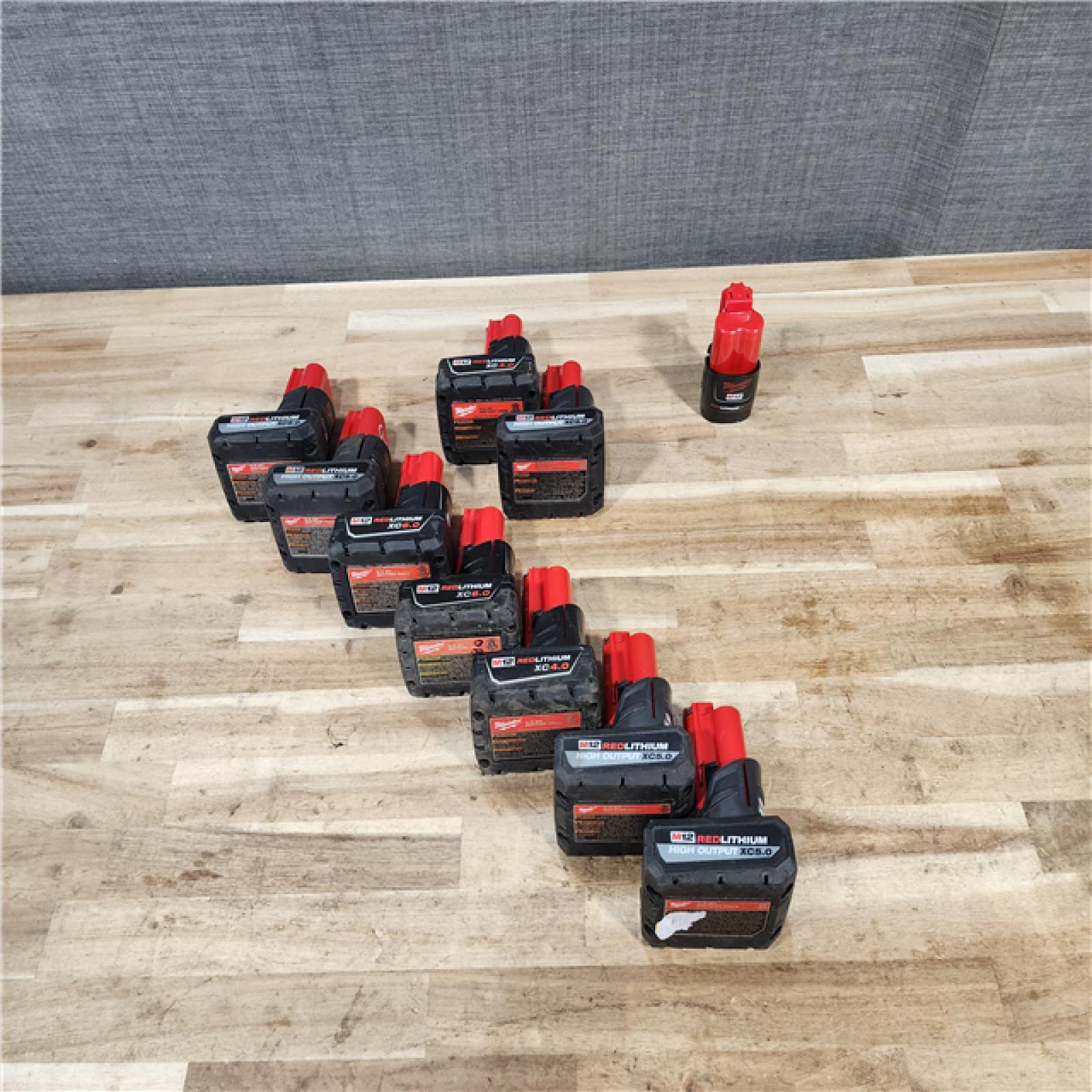 HOUSTON LOCATION - AS-IS HOUSTON LOCATION - AS-IS MILWAUKEE BATTERY PACK QTY - 10