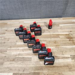 HOUSTON LOCATION - AS-IS HOUSTON LOCATION - AS-IS MILWAUKEE BATTERY PACK QTY - 10