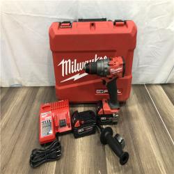 AS-IS Milwaukee FUEL 18V Lithium-Ion Brushless Cordless 1/2 in. Hammer Drill Driver Kit