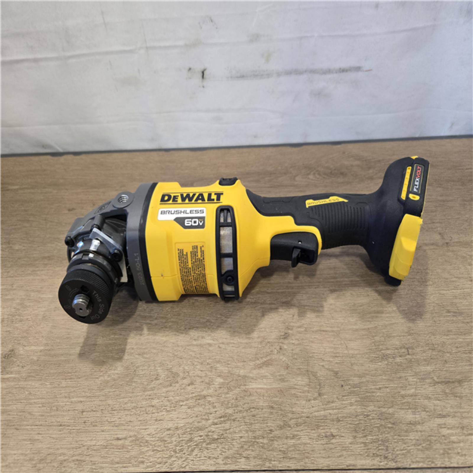 AS-IS DEWALT FLEXVOLT 60V MAX Cordless 4.5 in.-6 in. Small Angle Grinder (Tool Only)