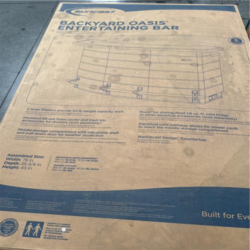 California AS-IS Suncast Backyard Oasis Entertraining Bar