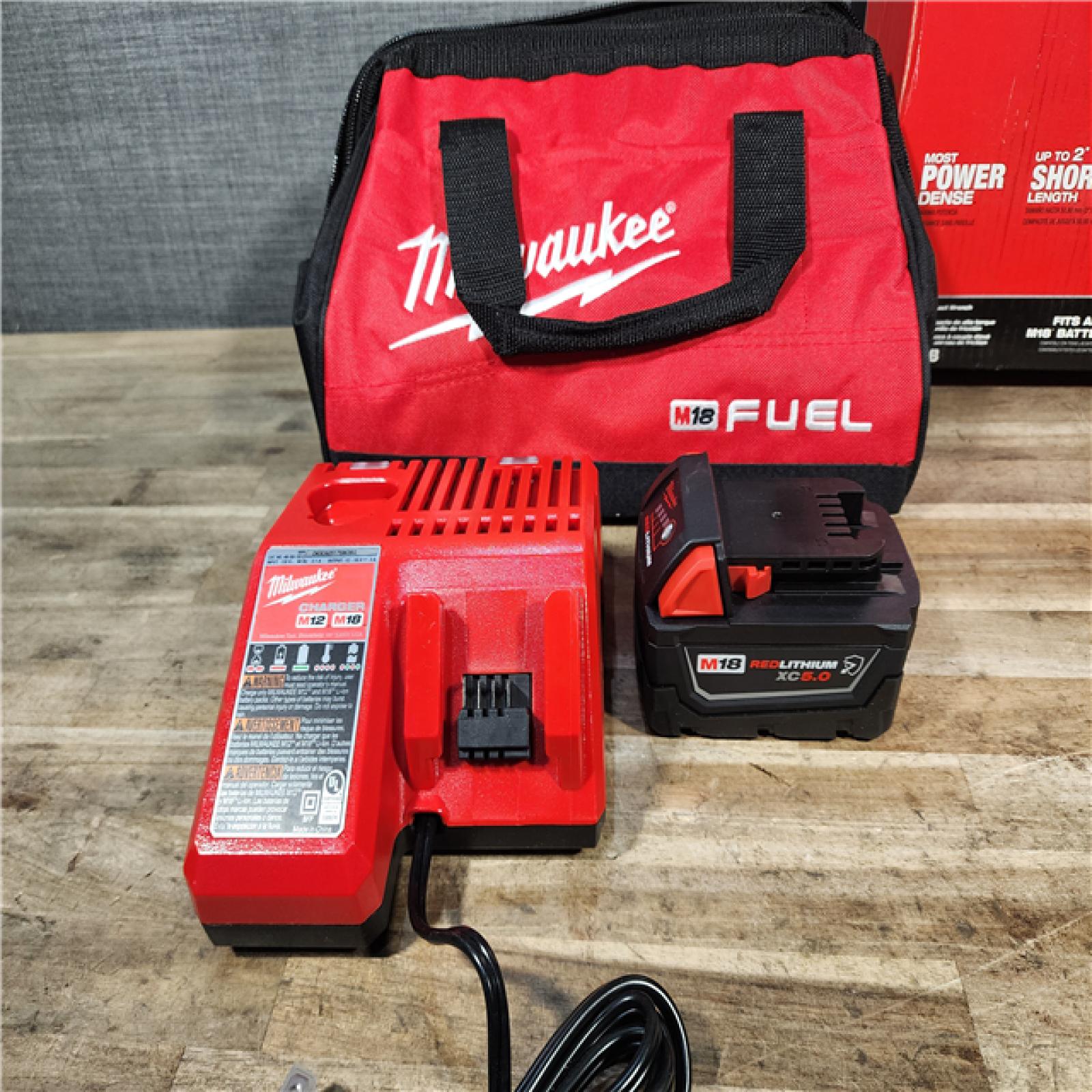 HOUSTON LOCATION - AS-IS (APPEARS LIKE NEW) Milwaukee FUEL 18V Lithium-Ion Brushless Cordless 1/2 in. Impact Wrench w/Friction Ring Kit