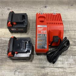 AS-IS Milwaukee 18-Volt Lithium-Ion XC Starter Kit with Two 5.0Ah Batteries and Charger