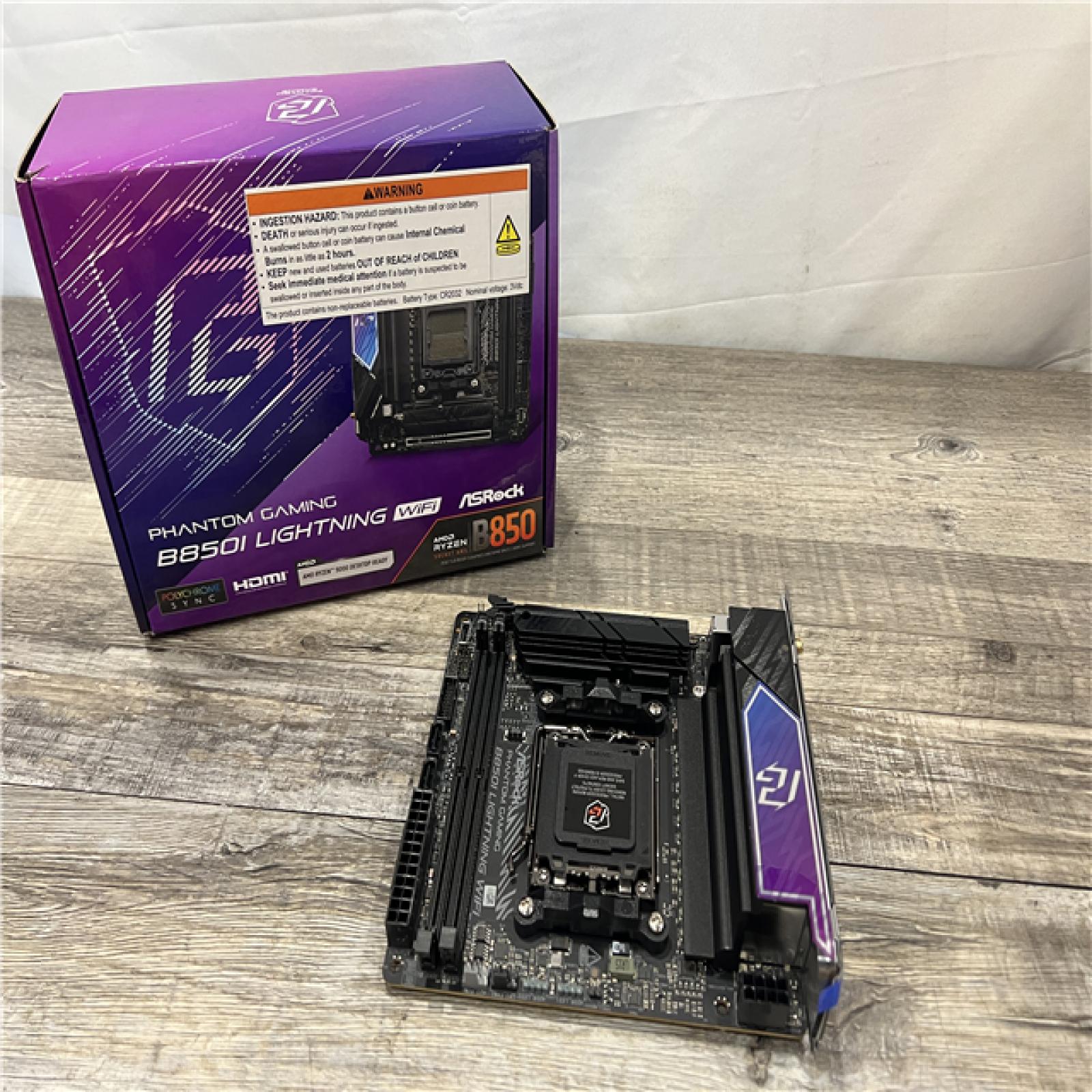 AS-IS Asrock B850I Lightning WiFi (Socket AM5) DDR5 Mini-ITX Motherboard