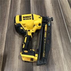 AS-IS DEWALT 20V MAX XR Lithium-Ion Electric Cordless 16-Gauge Angled Finishing Nailer (Tool Only)