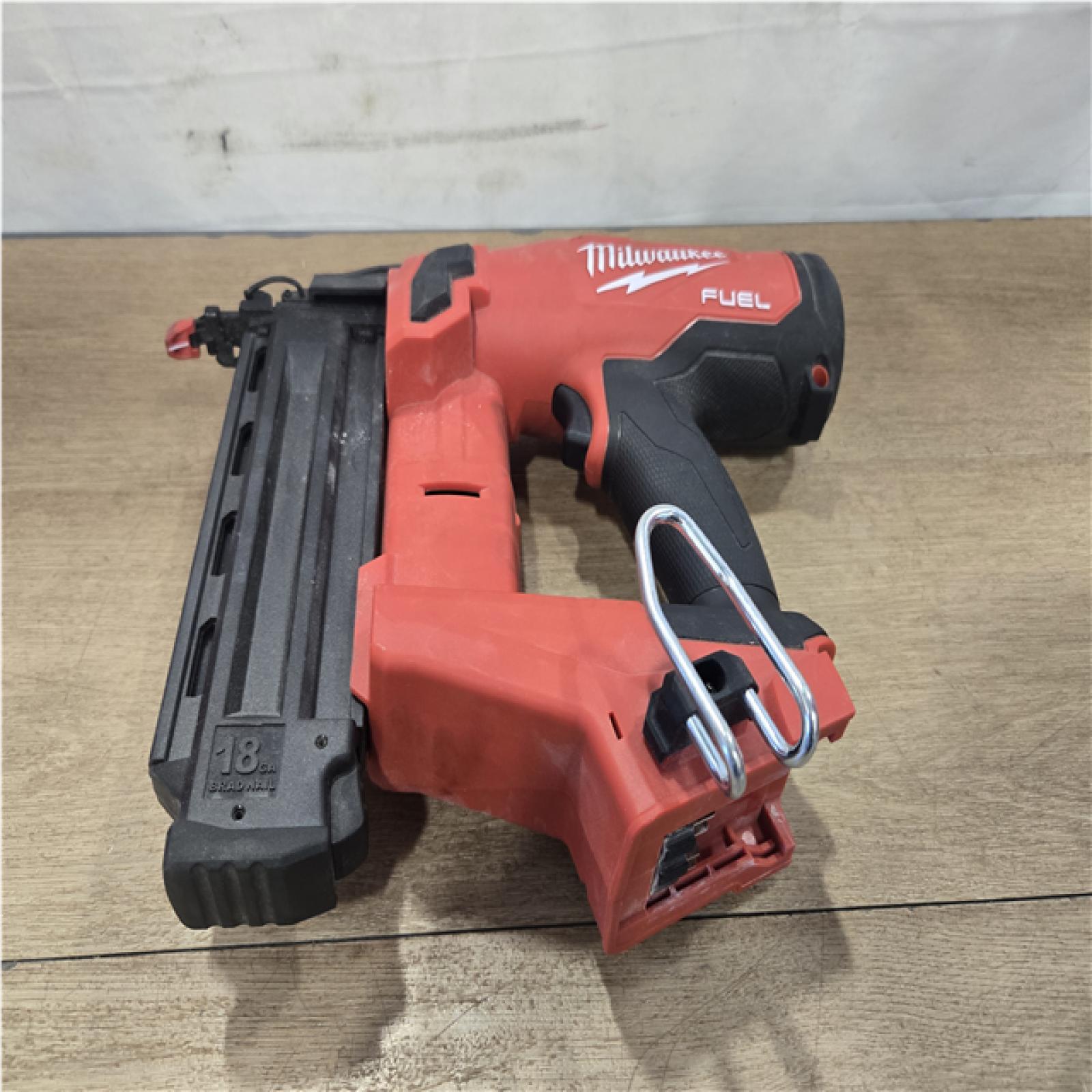 AS-IS  Milwaukee FUEL 18-Volt Lithium-Ion Brushless Cordless Gen II 18-Gauge Brad Nailer (Tool-Only)