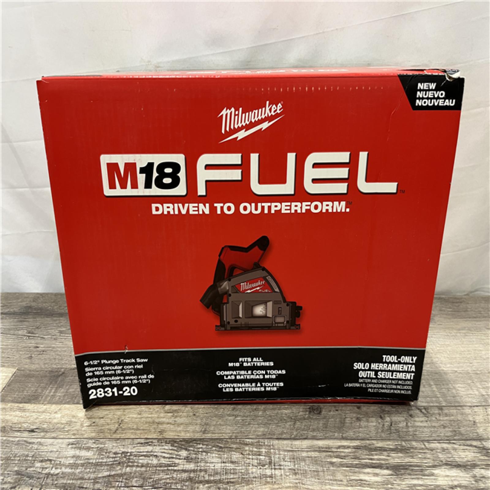 NEW - Milwaukee FUEL 18V Lithium-Ion Cordless Brushless 6-1/2 in. Plunge Cut Track Saw (Tool-Only)