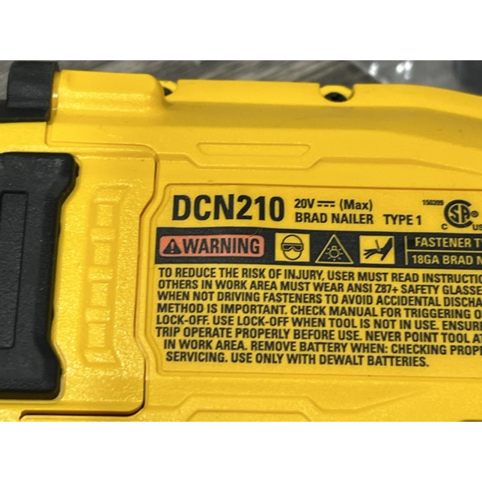 AS-IS DEWALT 20V MAX XR 18 Gauge Cordless Brad Nailer (Tool Only)