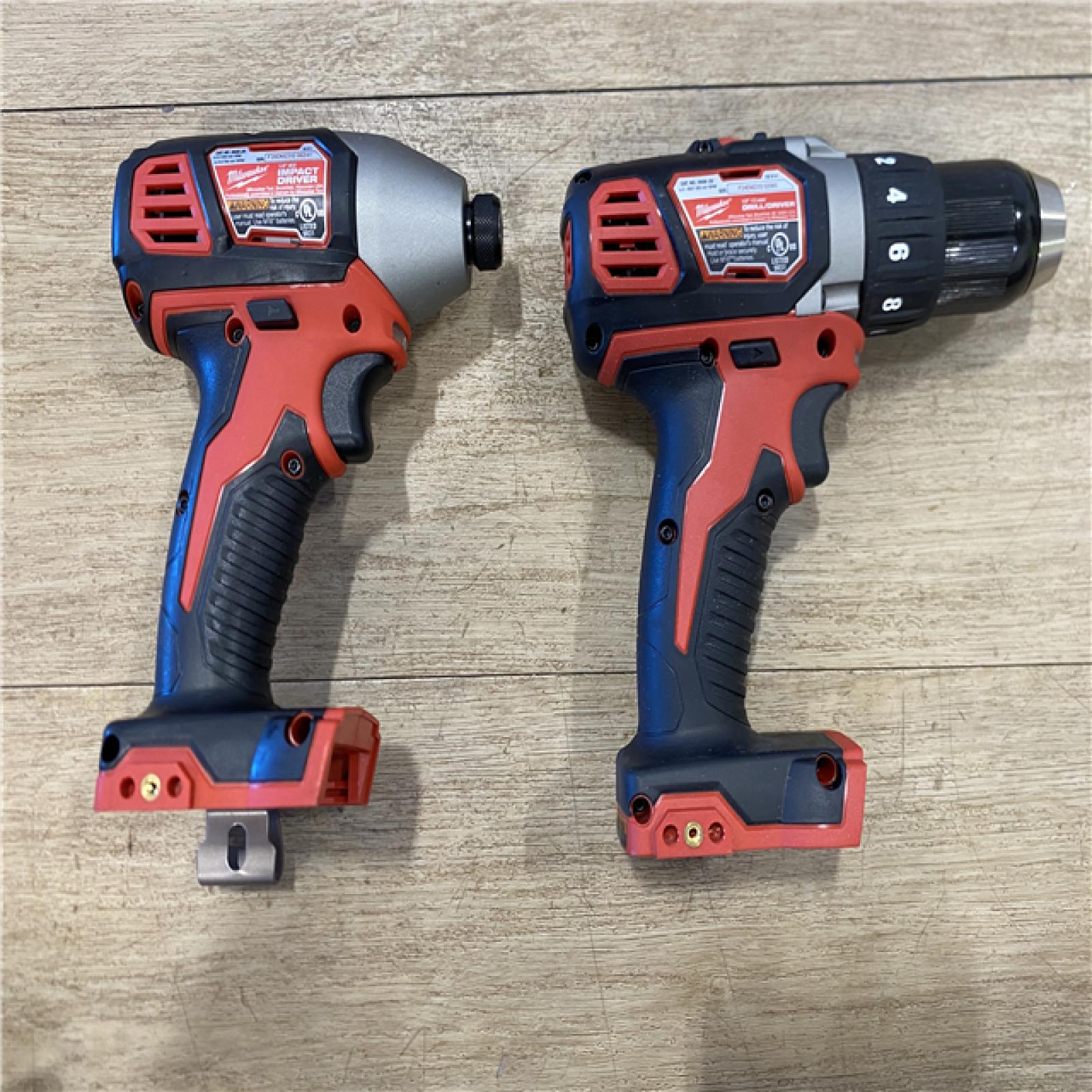 AS-IS Milwaukee 18V Lithium-Ion Cordless Drill Driver/Impact Driver Combo Kit
