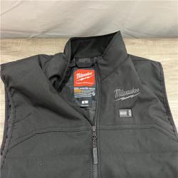 AS-IS Men's Large M12 12V Lithium-Ion Cordless AXIS Black Heated Vest (Vest Only)