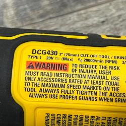 AS-IS DEWALT ATOMIC 20V MAX Cordless Brushless 3 in. Cut-Off Tool (Tool Only)