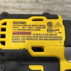 AS-IS DEWALT 20-Volt Maximum XR Lithium-Ion Cordless Brushless 1/4 in. 3-Speed Impact Driver Kit