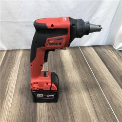 AS-IS Milwaukee FUEL 18V Lithium-Ion Brushless Cordless Drywall Screw Gun Kit