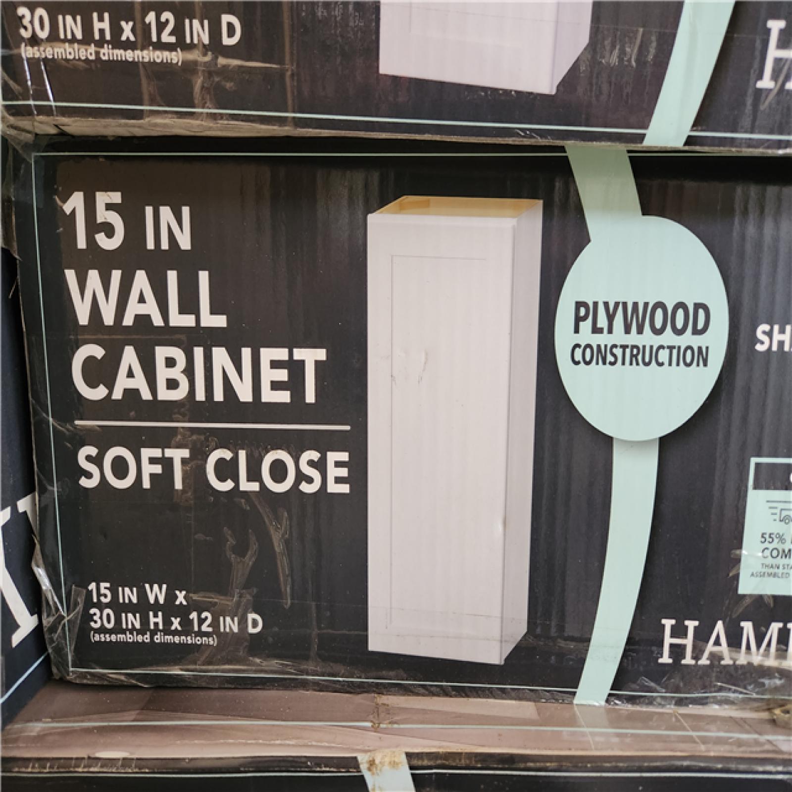 Phoenix AS-IS Mixed Hampton Bay Wall, Bridge & Base Cabinet Pallet