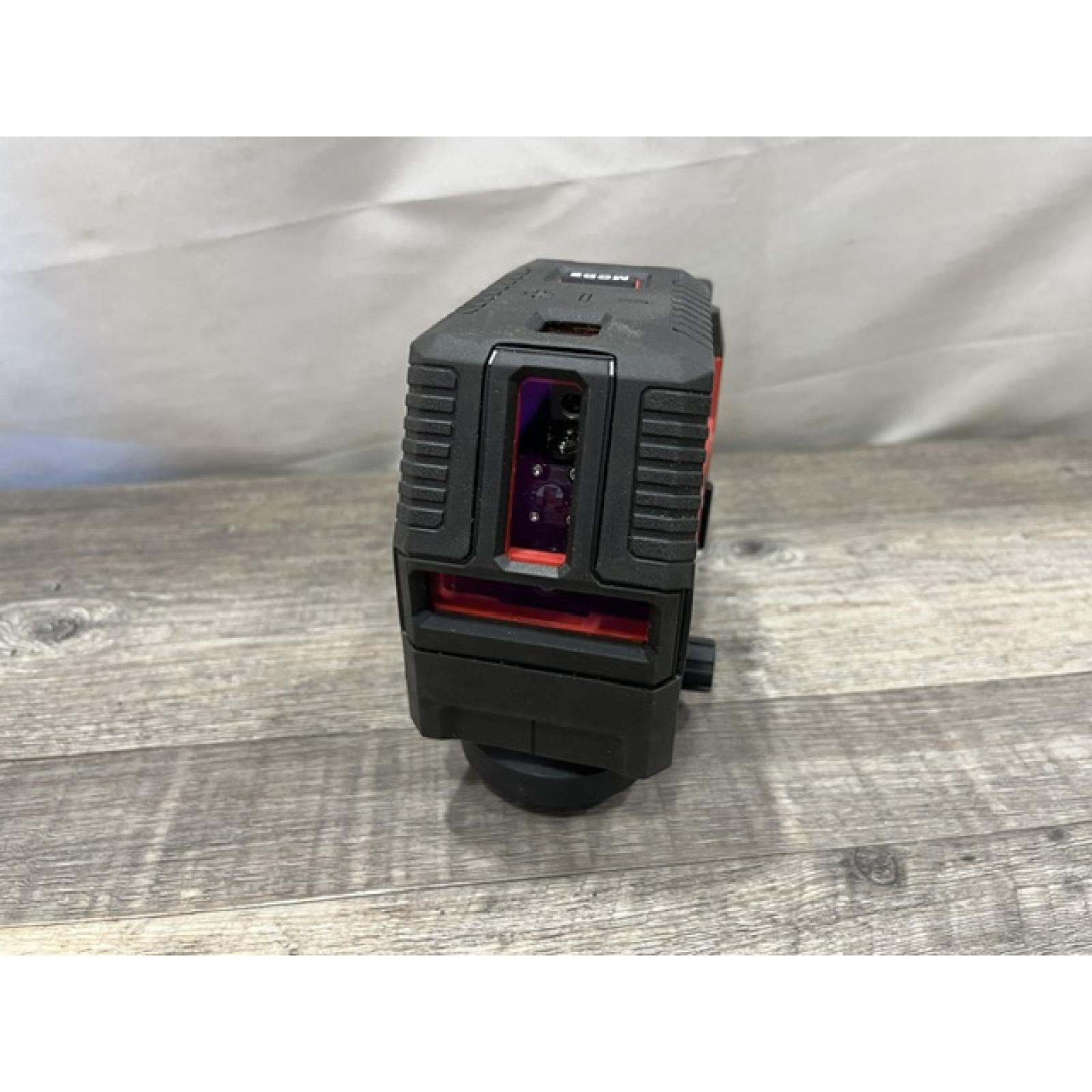 AS-IS Milwaukee Green 100 ft. Cross Line and Plumb Points Rechargeable Laser Level with REDLITHIUM Lithium-Ion