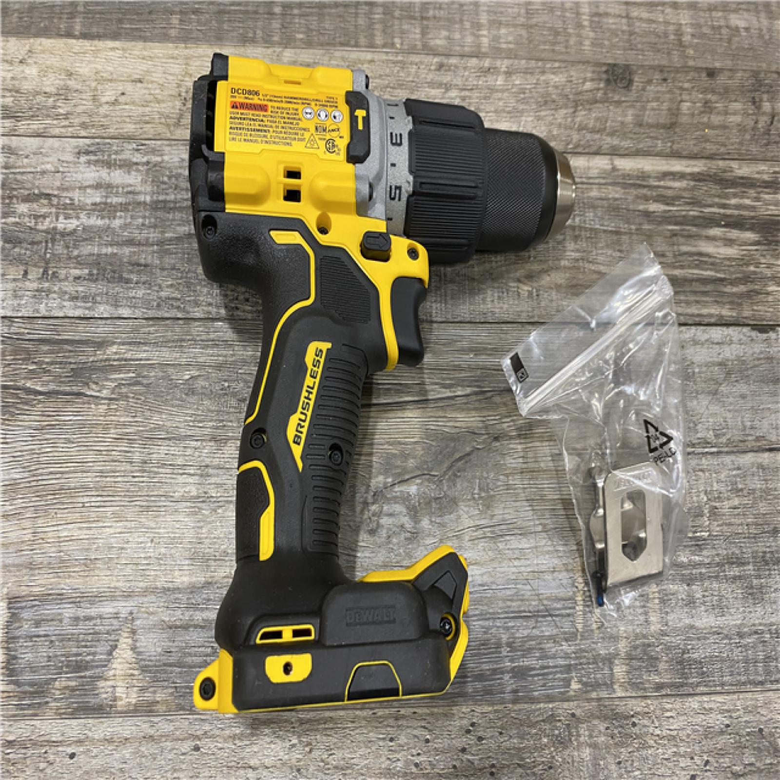 AS-IS DEWALT 20V XR Brushless Cordless 1/2 in. Hammer Drill (Tool-Only)