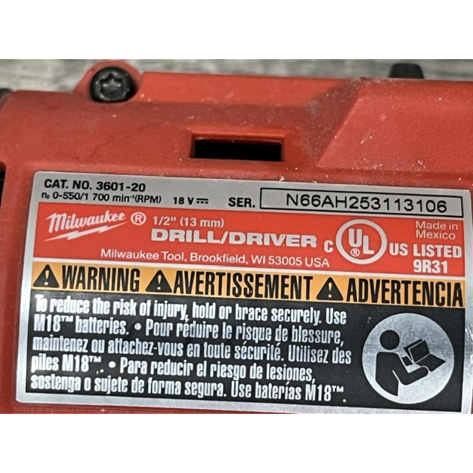 AS-IS Milwaukee 18V Lithium-Ion Brushless Cordless Compact Drill/Impact Combo Kit