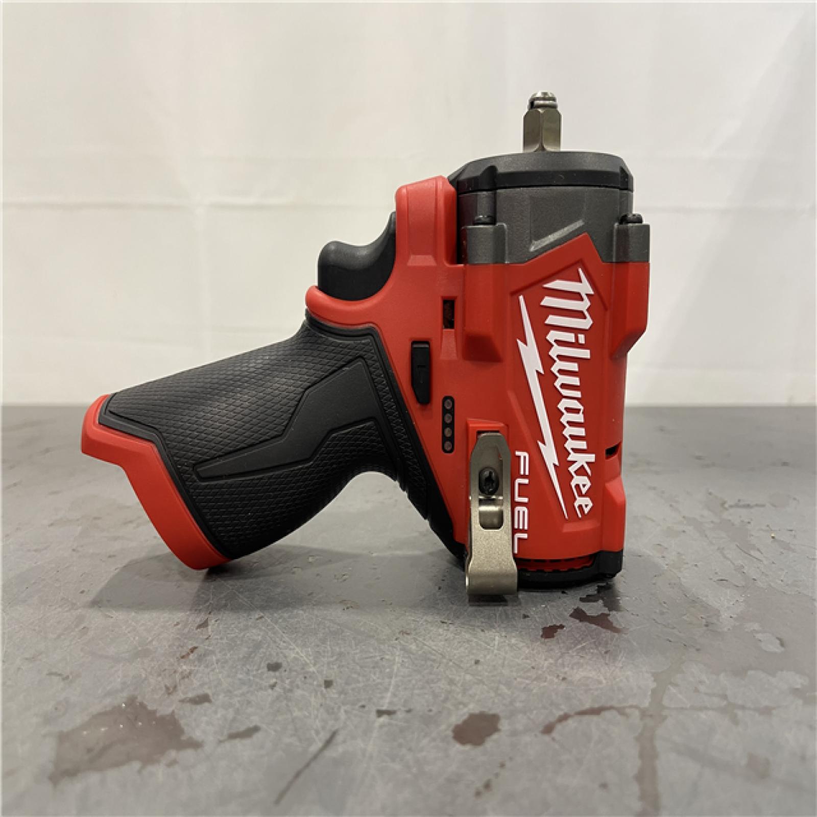 AS-IS - Milwaukee M12 FUEL 12V Lithium-Ion Brushless Cordless Stubby 3/8 in. Impact Wrench