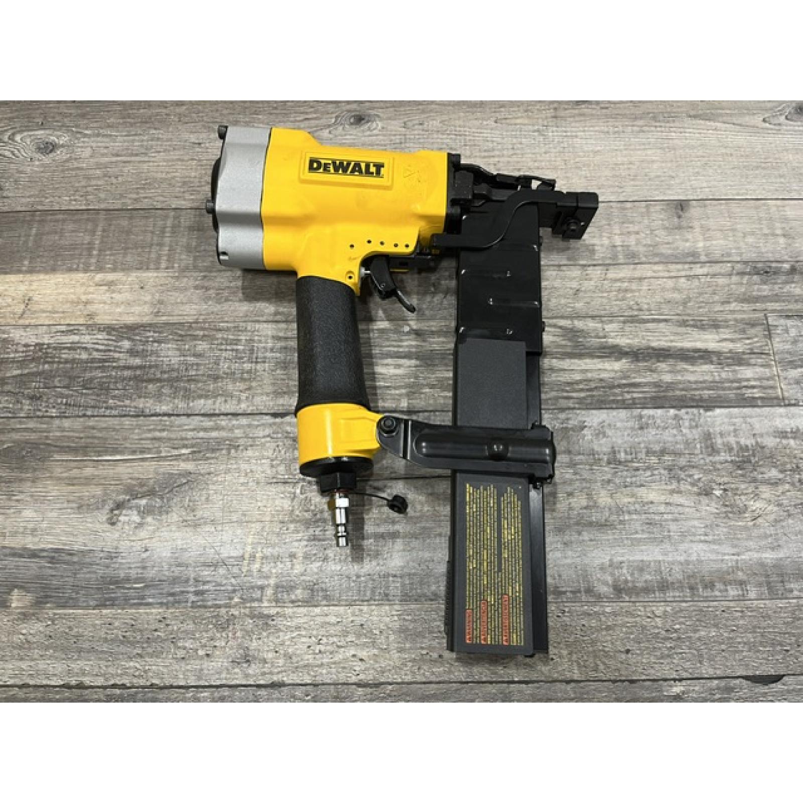 AS-IS DEWALT Corded Pneumatic 16-Gauge 1 in. Crown Lathing Stapler