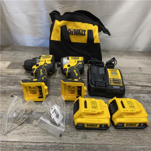 AS-IS DEWALT ATOMIC 20-Volt MAX Lithium-Ion Cordless Combo (2-Tool) Kit