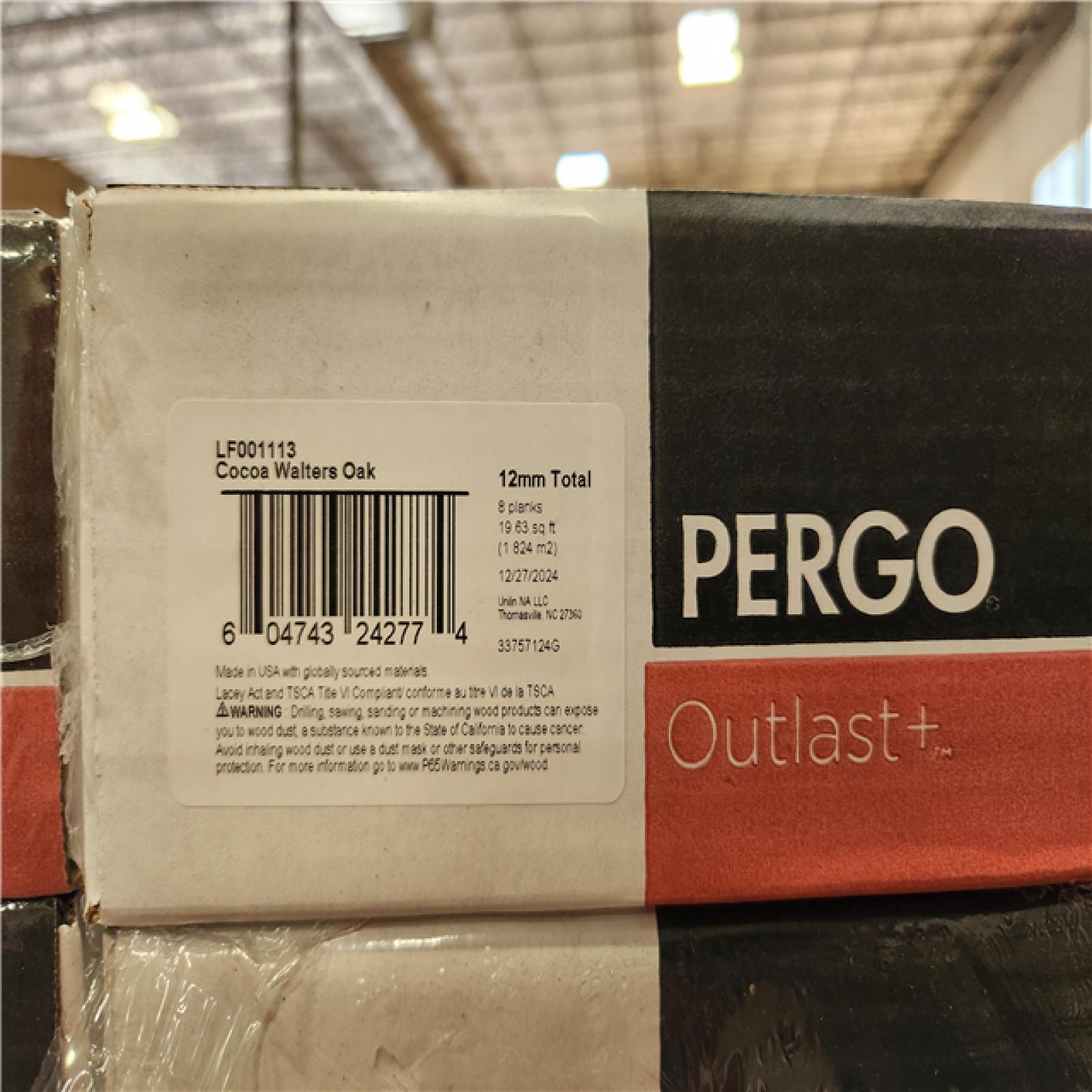 Phoenix Location NEW Pergo Outlast+ Cocoa Walters Oak 12 mm T x 7.4 in. W Waterproof Laminate Wood Flooring (392 sq. ft. 20 case)