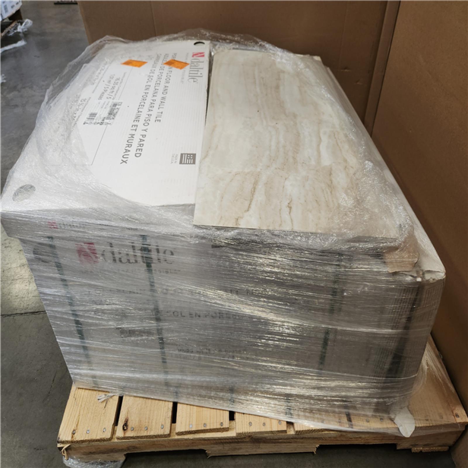 Phoenix Daltile St. Clamont Ivory Marble 15 in. x 30 in. Glazed Porcelain Floor and Wall Tile (245 sq. ft./15 Case)