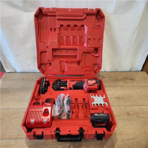 AS-IS- MILWAUKEE M18 Short Throw Press Tool Kit with PEX Crimp Jaws