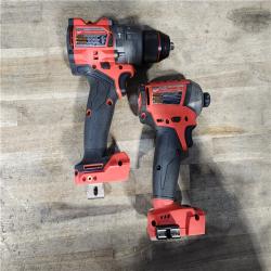 HOUSTON LOCATION - AS-IS Milwaukee 2 Tool Combo Kit W/ (2) Battery & Charger