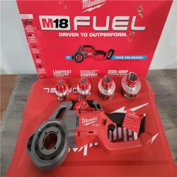 CALIFORNIA NEW MILWAUKEE COMPACT PIPE THREADER W/ONE-KEY WITH 1/2-1/4 COMPACT DIE HEADS  Includes (2) Batteries  Charger & Hard Case