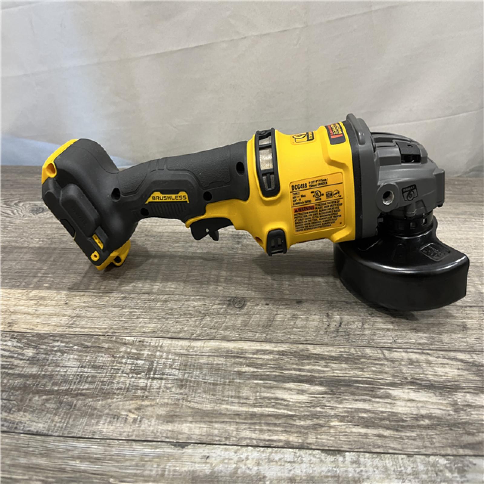 AS-IS DEWALT FLEXVOLT 60V MAX Cordless Brushless 4.5 in. to 6 in. Small Angle Grinder with Kickback Brake (Tool Only)