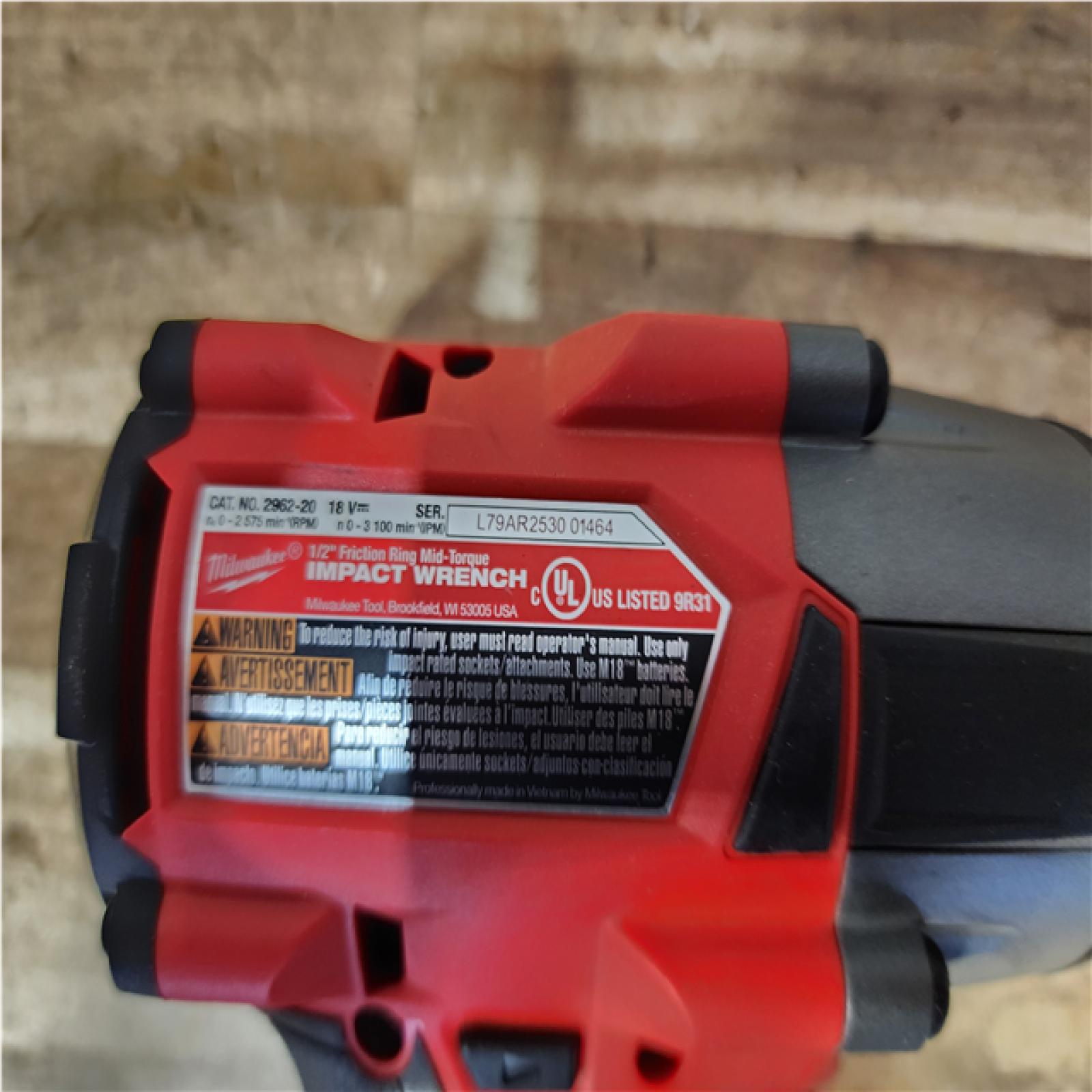 Houston Location AS-IS Milwaukee FUEL Impact wrench
