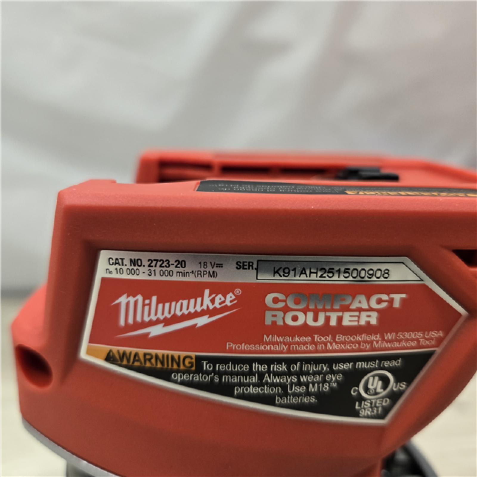 AS-IS Milwaukee M18 FUEL Compact Router (Tool-Only)