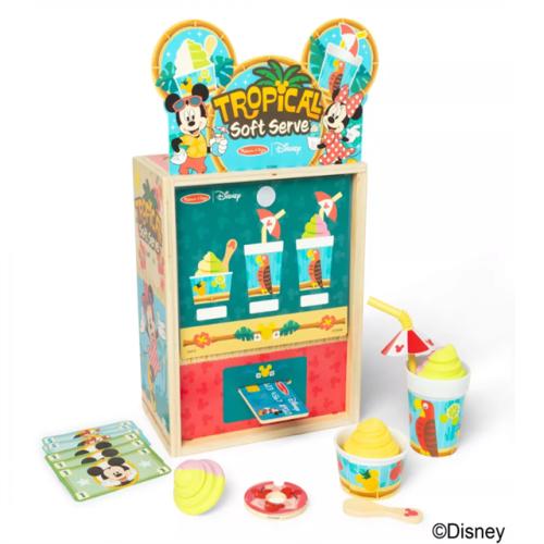 DALLAS LOCATION - NEW! BULLSEYE Melissa & Doug Disney Tropical Soft Serve Ice Cream Wooden Play Food Set PALLET-(96 UNITS)