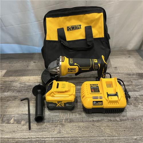 AS-IS DEWALT 20V MAX Lithium-Ion Cordless 4-1/2 in. - 5 in. Angle Grinder Kit