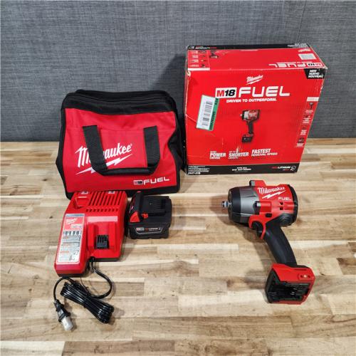 HOUSTON LOCATION - AS-IS (APPEARS LIKE NEW) Milwaukee FUEL 18V Lithium-Ion Brushless Cordless 1/2 in. Impact Wrench w/Friction Ring Kit