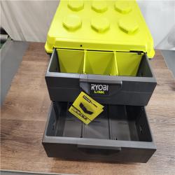 AS-IS RYOBI LINK 2-Drawer Modular Tool Box
