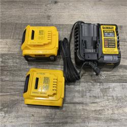 AS-IS DEWALT 20V MAX Lithium-Ion Battery Kit with 5.0Ah and 2.0Ah Battery and Charger